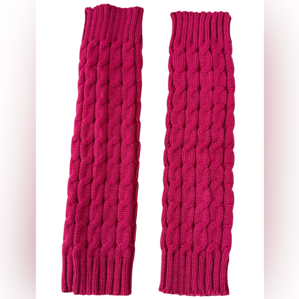 Hot Pink Cable Knit Leg Warmers | Little & Young Girls | NWOT | Winter